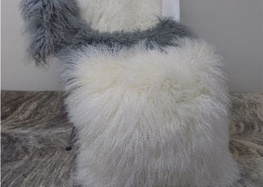 China Reizendes mongolisches Pelz Stuhl-Hauptkissen-Pillow handgemachte tibetanische Schaffell-Wolle fournisseur