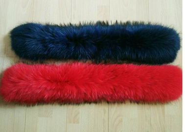 China 14-20cm Breiten-Waschbär-abnehmbarer Pelz-Kragen glatt für Winter-Jacken-Mantel fournisseur