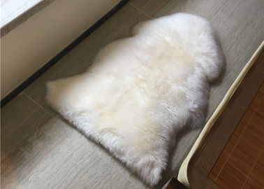 China Elfenbein weiße Shearlings-australische Schaffell-Wolldecken-Antibeleg für Innenboden-Matten fournisseur