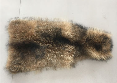 China Natürlicher Farbwaschbär-Pelz-Kragen-rohe Haut ein Grad 70 - 105cm für Kleid/Hauptgewebe fournisseur