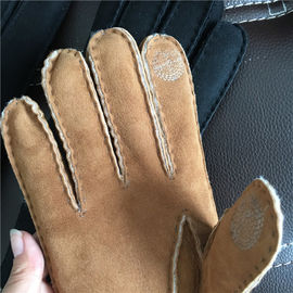 China Echte Lammwollweiblicher wärmster Schaffell-Handschuh-stark Pelz mit dem Finger fournisseur