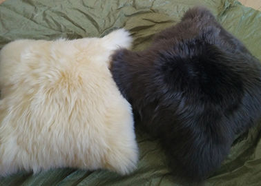 China Haupt- Auto-dekoratives Lammwoll-Seat-Kissen warm mit gefärbter Merino geschorener Wolle fournisseur