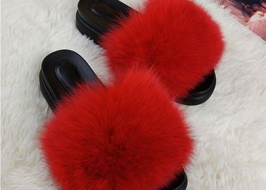 China Sommer-Dame Sandals Womens Fox Slippers, super weiche flockige Dia-Pantoffel  fournisseur