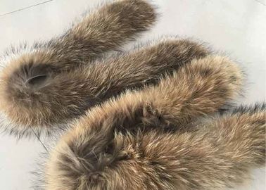China Waschbär-Pelz-Kragen-Ordnungs-Antipsychiater Browns wirkliche warm für Frauen-Winter-Mantel fournisseur