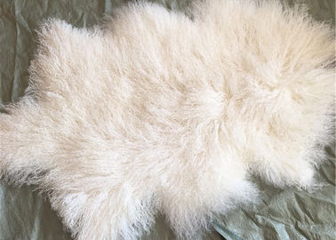 China Lange gelocktes Haar der mongolischen Lammwolldecke tibetanische Lammpelzhaut Haut-Wolldeckenplatte fournisseur