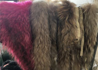 Natürliche Farboberste luxuriöse Waschbär-Pelz-Kragen-Schal-Ordnung für Kleid