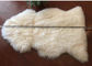 Einzelstück echte weiße der Schaffell-Wolldecken-langes Haar-Lammfell-Haut-70 x110cm fournisseur
