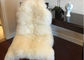 Dekorative weiße wirkliche Schaffell-Hauptwolldecken-lange Merinowolle 60 x 90cm natürliche Form  fournisseur