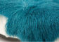 Antifalten-waschbare Schaffell-Boden-Wolldecke, Knickenten-blaue flockige Wurfs-Decke  fournisseur