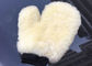 Wäsche-Handschuh-Beige der professionellen Autopflege Wolle des echten Schaffell-Waschanlage-Handschuhs starke fournisseur