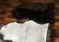 Wirkliche Schaffell-Wolldecken-natürliche lange schwarze Wollmerinolamm-Pelz-Bodenbelag-Abdeckung fournisseur