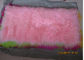 Mongolisches Schaffell-Wolldecken-Rosa färbte besonders langes Haar tibetanische Lammpelz Kleiderordnung fournisseur