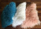Echtes Lamm-mongolisches Pelz-Kissen 18&quot; X 18&quot; mit kundengebundener Farbe/Form fournisseur