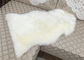 Echte vier Haut-Schaffell-Wolldecken, weiße natürliche Hauptschaffell-Sahnewolldecke  fournisseur