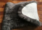 Einzelne Haut wirkliche Schaffell-Wolldecken-hellgraue natürliche lange Woll-Australiens fournisseur