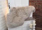 Warme Viererkabel-Schaffell-Wolldecke 140 *180cm des Elfenbein-4 x 6 bequem für Sofa-Sitzbezüge fournisseur