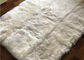 120*180cm quadratische australische Schaffell-Sahnewolldecken-weiche lange Wolle mit Antibeleg-Schutzträger fournisseur
