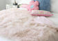 Wirklicher Mongolian-Tibet-Lamm-Pelz-Pastellrosa-Wolldecken-Platten-Wurfs-neue echte rosa Wolle fournisseur
