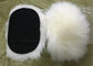 Natürliches weißes Wollschaffell-Waschanlage-Handschuh-Simplex mit Maschen-Rückseite fournisseur