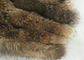 Waschbär-Sahnepelz-Kragen für Kleiderzusätze, langer Haar-Weinlese-Pelz-Kragen  fournisseur