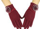 Plüsch-Frauen-Weinlese-Touch Screen kompatible Handschuhe 40-60cm für den Winter im Freien fournisseur