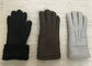 Luxuriöse wärmste Schaffell-Handschuhe/das Schaffell-Handschuhe der Schwarz-ledernen Frauen fournisseur