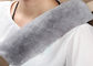 Graue weiche Wollauto-Schaffell-Sicherheitsgurt-Abdeckung warm für das bequeme Fahren fournisseur