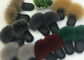 Kundengebundene Farbfrauen Fox-Pelz-Pantoffel-Sandalen mit dem flockigen Haar/Gummisohle fournisseur