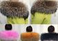 Übergroßer echter Waschbär-Pelz-Kragen-abnehmbarer Wärmer weich für Winter-Jacke fournisseur