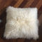 Kissenkastens des Schaffells Kissenabdeckungs-Lammfellkissen des gelockten Wollmongolisches Woll fournisseur