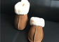 Das Schaffell-Pantoffel-Schuh-luxuriöses Schaffell-geschlossene Zehen-Pantoffel der Frauen fournisseur