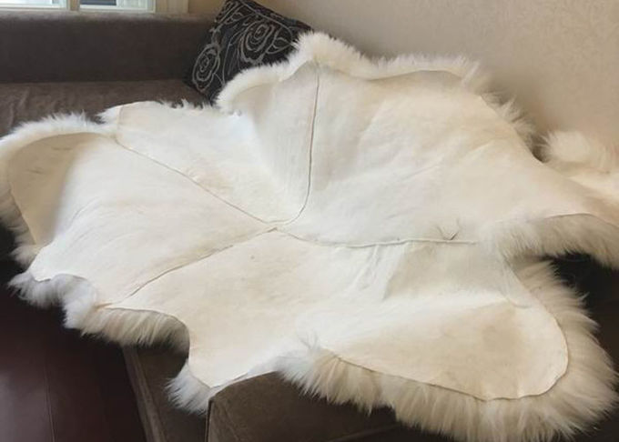 Neuseeland-Quartband-natürliche Hauptschaffell-Wolldecken-Antibeleg für Sofa-Abdeckungen
