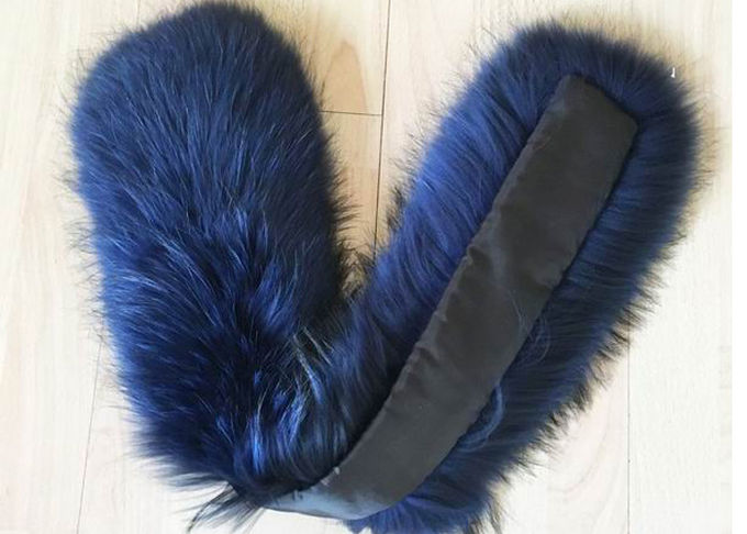 Gefärbte Farblanger Waschbär-Pelz-Kragen-handgemachte warme weiche machen für Jacken-Haube glatt