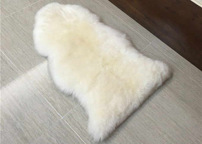 120*180cm quadratische australische Schaffell-Sahnewolldecken-weiche lange Wolle mit Antibeleg-Schutzträger