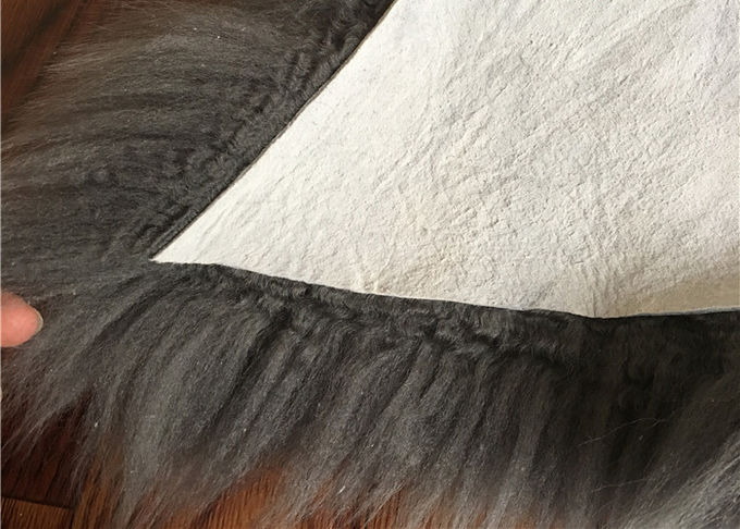 Wirkliche einzelne Haut-langes Wollschwarz-Schaffell Schaffell-Wolldecken-Australiens