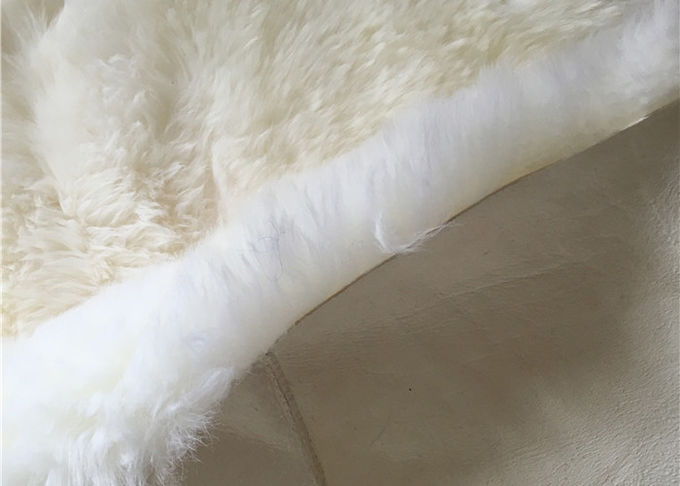 120*180cm quadratische australische Schaffell-Sahnewolldecken-weiche lange Wolle mit Antibeleg-Schutzträger