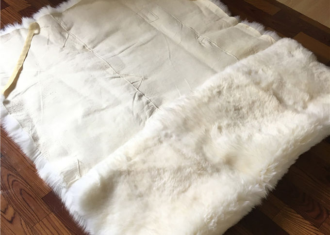 Handgemachte waschbare Schaffell-Wolldecke, natürliche geformte Schaf-Wurfs-Decke für Baby-Spiel