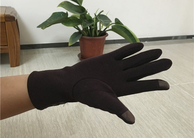 Das Vlies-Handschuhe der Mikrosamt-Frauen, weiche Smatouch-Handschuhe mit Pelz-Futter