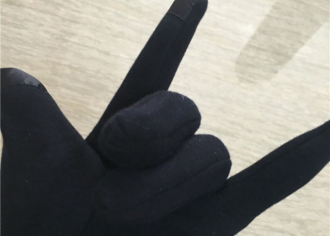 Das Vlies-Handschuhe der Mikrosamt-Frauen, weiche Smatouch-Handschuhe mit Pelz-Futter
