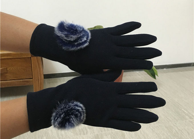 Dunkelgraue Damen-Touch Screen Handschuhe, Winter-Handschuhe mit Touch Screen Fingern 