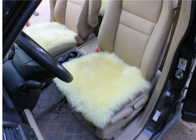45*45cm Luxus-Plüsch-Lammwoll-Seat-Kissen-Creme-Farbe für Inneneinrichtung
