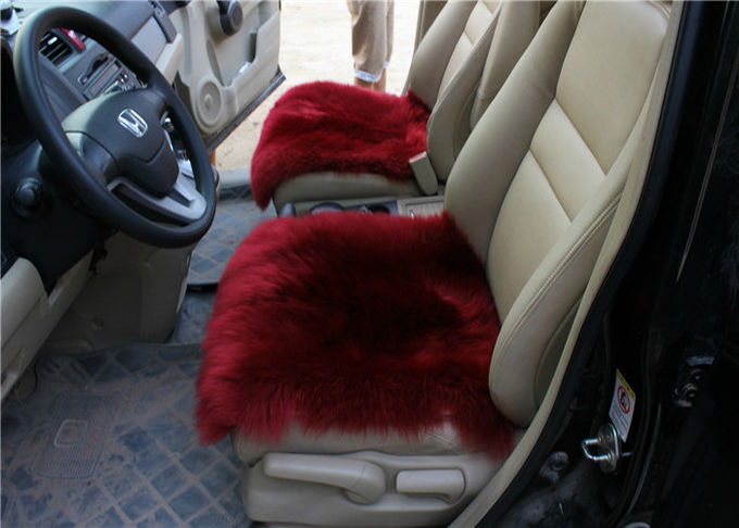 Quadratisches langes flaumiges Lammwoll-Seat-Kissen bequem für Auto-Rücksitz