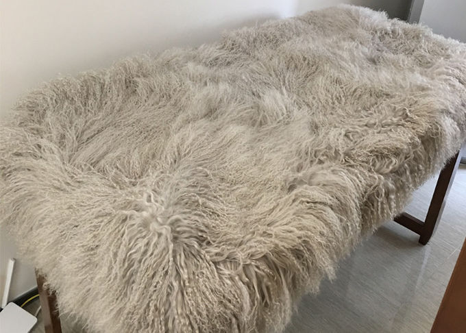 Tibetanisches Lamm-mongolischer Plüsch für Wurfs-Kissen-Grau 60 * 90cm