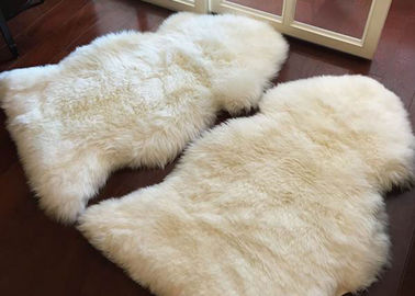 China Wohnzimmer-weiche weiße Pelz-Boden-Wolldecke, glatte Wollschaffell-Auto-Sitzbezüge  fournisseur
