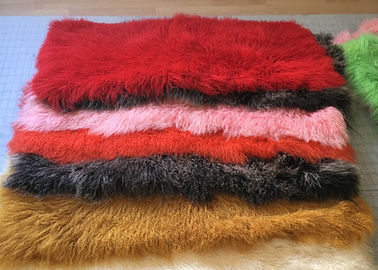 China Gefärbte Farbweiche Haut-mongolische Schaffell-Wolldecke 60 *120cm für Kleiderschuhe fournisseur