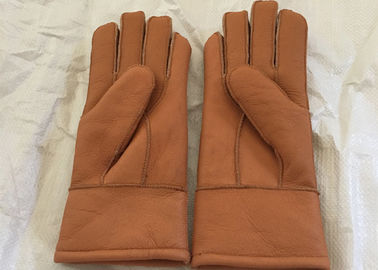 China Wärmste Schaffell-Handschuhe M/L Größe echter Shearlings-Browns für Kinder/Erwachsene fournisseur