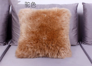 China Haupt- Sofa-dekorative Lammwoll-Seat-Kissen-Quadrat-Form mit langer glatter Wolle fournisseur