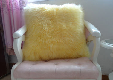 China Shearlings-Schaffell-Lammwoll-Seat-Kissen-Doppeltes versah für das dekorative Bett/Sofa mit Seiten fournisseur