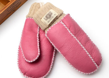 China Händewaschen-häkelten wärmste Schaffell-Handschuhe/Kleinkind-Vlies-Handschuhe fournisseur