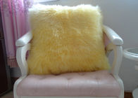 China Shearlings-Schaffell-Lammwoll-Seat-Kissen-Doppeltes versah für das dekorative Bett/Sofa mit Seiten Firma
